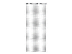 Kurtyna Gwiazdki metaliczna srebrna - 100 x 245 cm