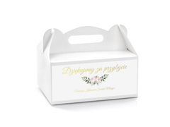 Personalizowane pudełka na ciasto komunijne - 6 szt.