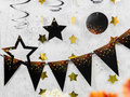 Dekoracja wisząca świderki Sparkling - 6 szt.