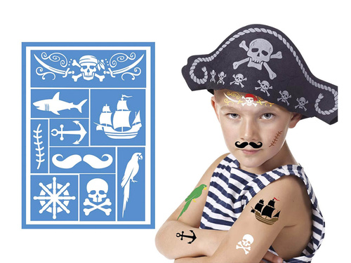 Szablon do makijażu Pirat