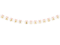 Baner urodzinowy Happy Birthday Kotki - 280 x 12 cm - 1 szt.