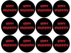 Opłatki na muffiny babeczki Krwawe Halloween