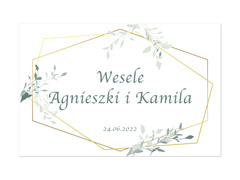 Plakat Weselny personalizowany - 60x40 cm