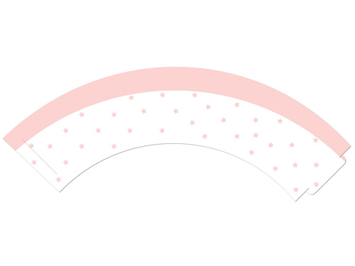 Papilotki na babeczki na roczek dziewczynki - 6 szt.