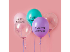 Balony lateksowe Let's Dance - 30 cm - 5 szt.