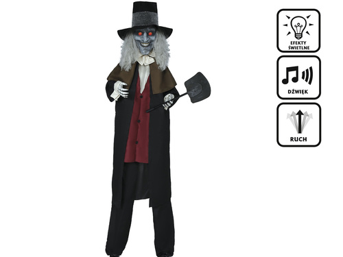 Dekoracja stojąca Ponury Grabarz - 230 cm - 1 szt.