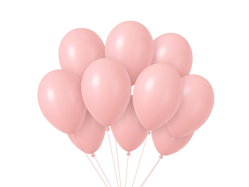 Balony lateksowe pastelowe różowe - 10 szt.