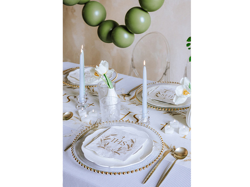 Serwetki komunijne IHS - 33 cm - 12 szt.