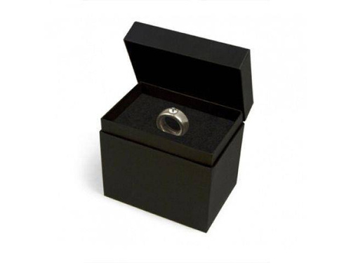 Dwukaratowy kubek - biały ze srebrnym pierścieniem