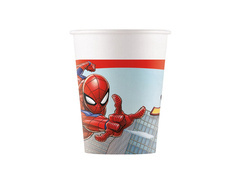 Kubeczki papierowe Spiderman - 200 ml - 8 szt.