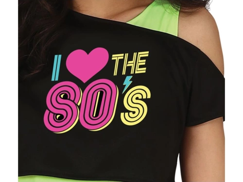 Kostium Fitness lata 80-te dla kobiety