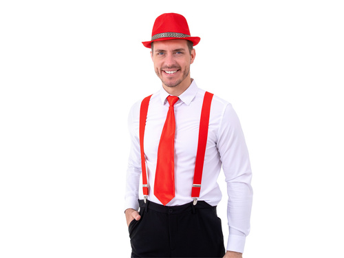 Czerwony krawat - 45 cm - 1 szt.