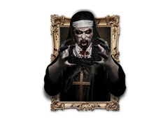 Dekoracja ścienna Zakonnik na Halloween - 1 szt.