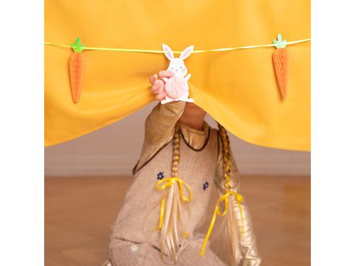Girlanda Zajączki i marchewki na Wielkanoc - 100 cm - 1 szt.