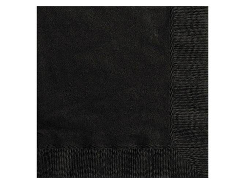 Serwetki czarne - 25 cm - 20 szt.