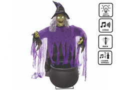 Dekoracja stojąca Wiedźma z Kotłem - 140 cm - 1 szt.