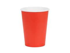 Kubeczki papierowe czerwone - 250 ml - 6 szt.