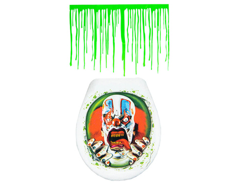 Halloweenowa naklejka na deskę toaletową