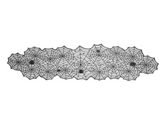 Bieżnik halloweenowy Pajęczyna - 185 x 45 cm - 1 szt.