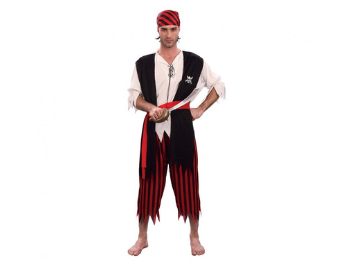 Kostium Pasiasty Pirat - 1 szt.