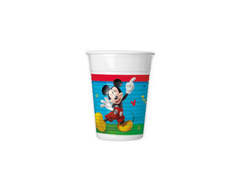 Kubeczki plastikowe Myszka Mickey - 200 ml - 8 szt.