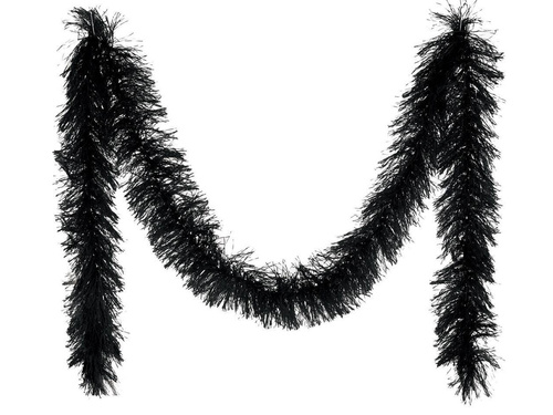 Boa z piór - czarne - 180 cm