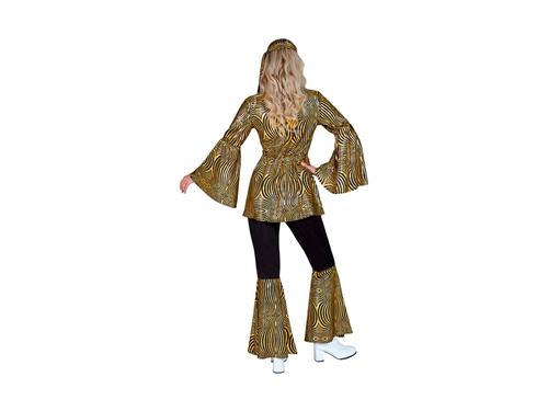 Strój disco lata 70-te - złote fale