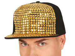 Czapka z daszkiem i złotymi nitami - 1 szt.