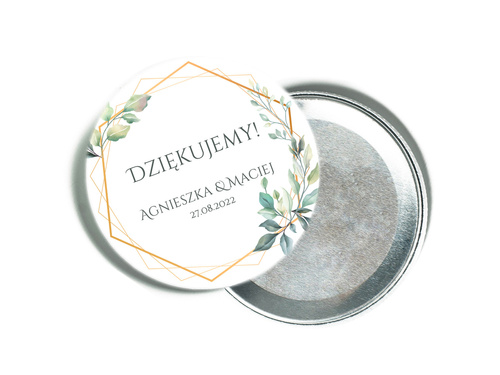 Personalizowane podziękowanie z magnesem na Wesele - 12 szt.