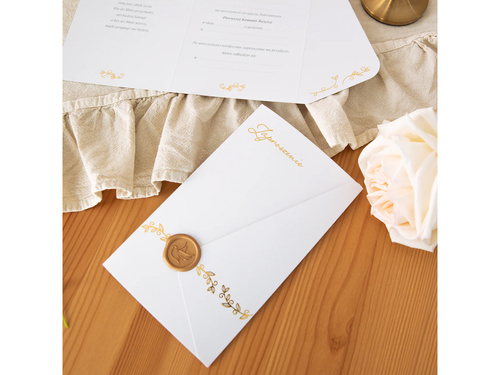 Zaproszenie na Komunię z pieczęcią - 6 szt.