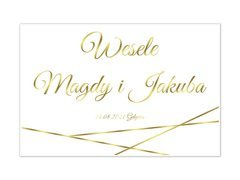 Plakat Weselny personalizowany - 90x60 cm
