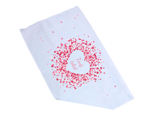 Ręcznik personalizowany na Walentynki - 30x50 cm