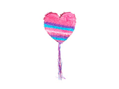 Piniata pociągana Serce różowe L