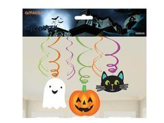 Dekoracja wisząca świderki na halloween - 6 szt.