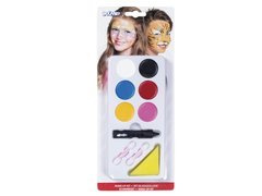 Zestaw farbek do malowania twarzy - 6 kolorów