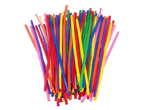 Modeliny, rurki - mix kolorów - 10 szt. + pompka