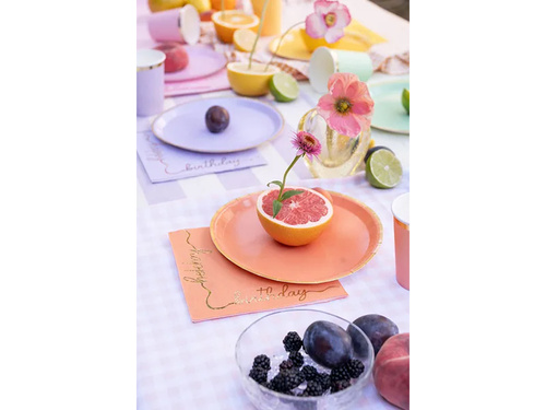 Serwetki urodzinowe Happy Birthday Pastelowe - 33 cm - 12 szt.