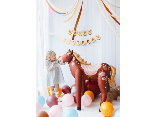 Balon foliowy stojący Konik - 101 x 105 cm - 1 szt.