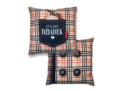 Poduszka dekoracyjna z napisem Stylowy Dziadek