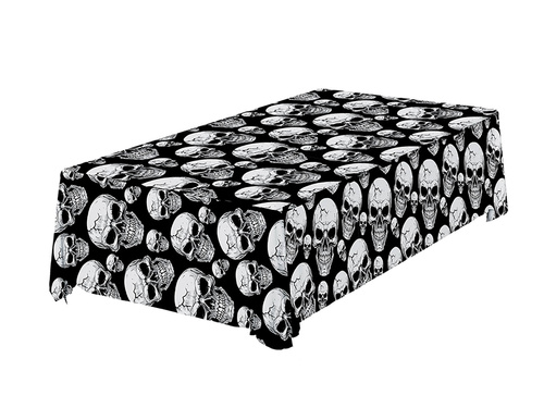 Obrus Czachy na Halloween - 137 x 274 cm - 1 szt.
