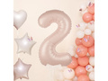 Balon foliowy karmelowa cyfra 2 - 100 cm - 1 szt.