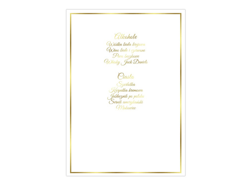 Weselne menu - 4 szt.