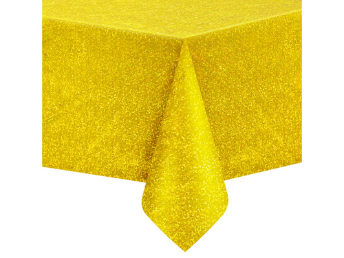 Obrus holograficzny złoty - 137 x 274 cm - 1 szt.