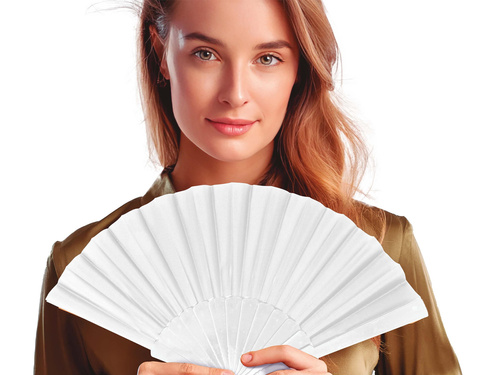 Wachlarz biały - 1 szt.