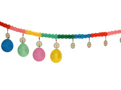 Girlanda kolorowa z ozdobnymi haczykami - 6 m - 1 szt.