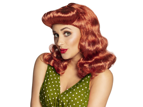 Peruka Pin-Up ruda - 1 szt.
