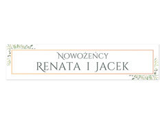Tablica rejestracyjna personalizowana - 52 x 12 cm - 2 szt.