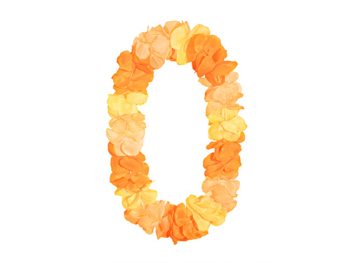 Naszyjnik hawajski Pomarańczowy - 1 szt.