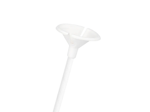 EKO Patyczki papierowe z zatyczkami do balonów - białe - 10 szt.