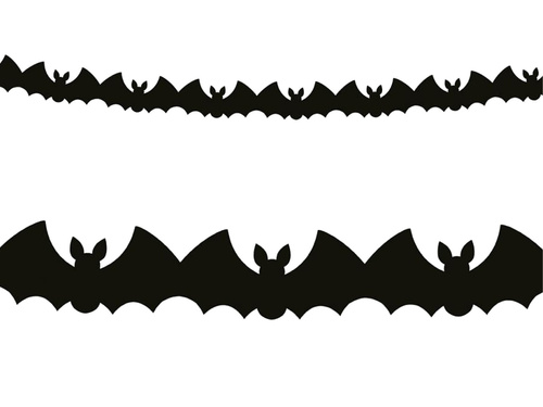 Girlanda papierowa Nietoperze - 300 cm - 1 szt.